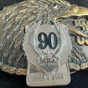 Harley-Davidson 90th anniversary belt buckle new in original case..